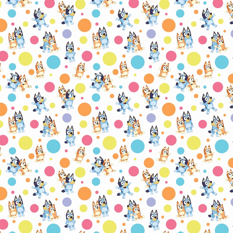 Bluey Wrapping Paper Roll 4m