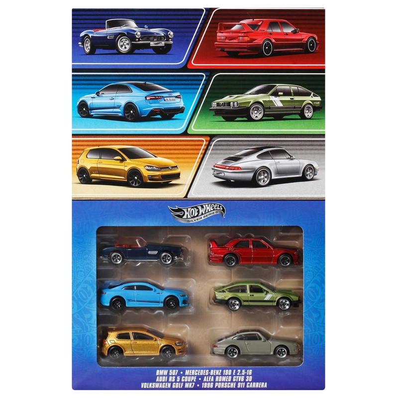 Hot Wheels - Silver Series Coffret 6 Véhicules 1/64