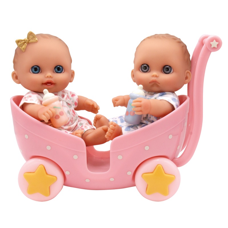 Lil' Cutesies - Poussette avec Poupons Jumeaux 21 cm