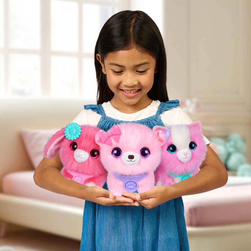 ScruffaLuvs Knuffel Huisdier Scruffs roze assorti
