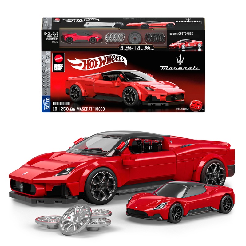 Mattel Brick Shop Bouwset Hot Wheels Speed Series Auto Maserati MC20