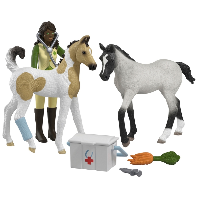 Schleich - Horse Club 42777 Soins pour les Bébés Animaux de Sarah