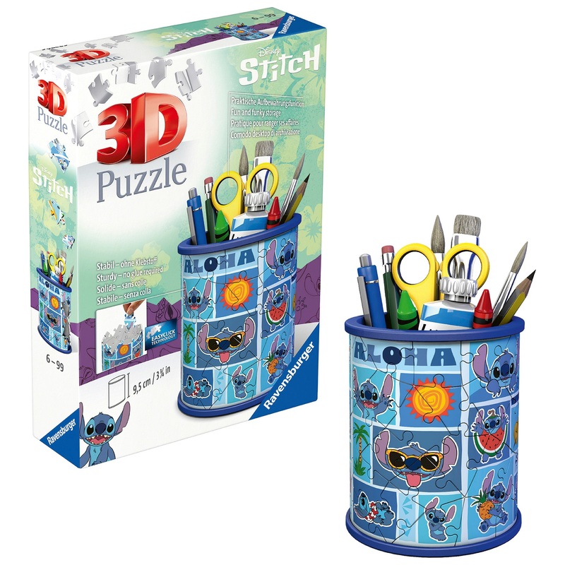 Disney Stitch - Puzzle 3D Pot à Crayons