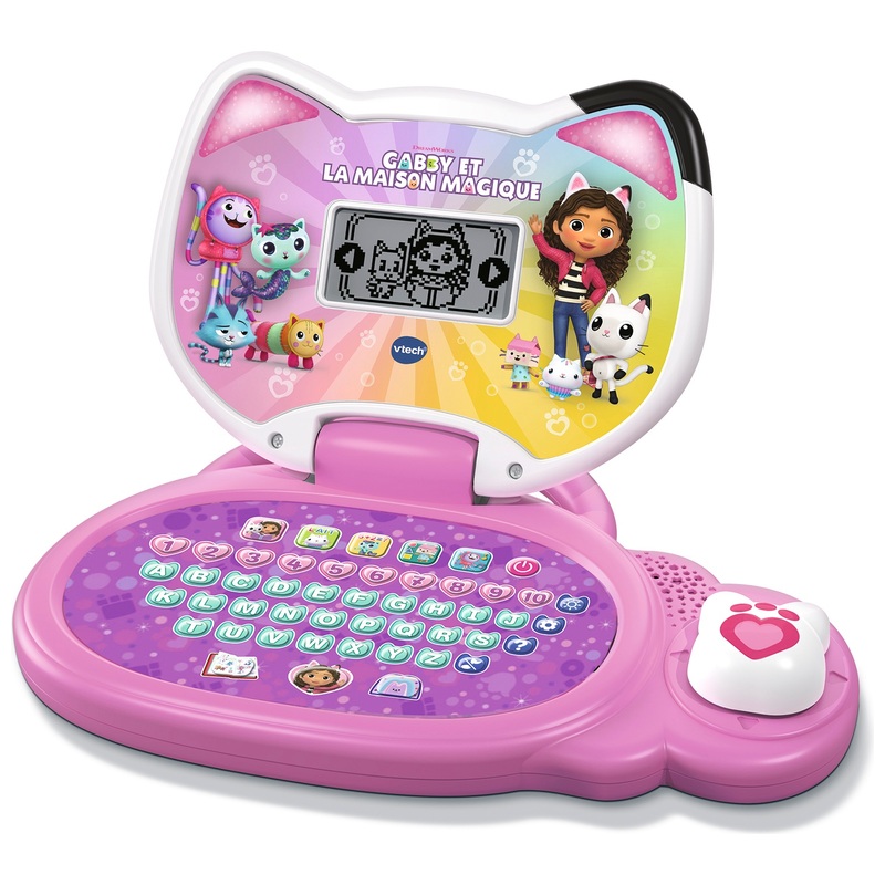 VTech - Gabby et La Maison Magique, Le Smartphone Éducatif, Téléphone Portable Enfant avec Écran Rétroéclairé, 4 Jeux, Oreille de Chat Lumineuse, Cadeau Enfant de 3 Ans à 7 Ans - Contenu VTech - Gabby et La Maison Magique, Le Smartphone Éducatif, Téléphone Portable Enfant avec Écran Rétroéclairé, 4 Jeux, Oreille de Chat Lumineuse, Cadeau Enfant de 3 Ans à 7 Ans - Contenu