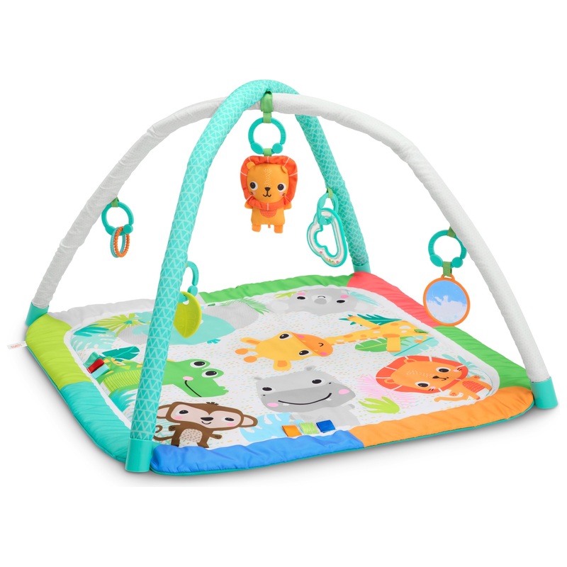 Bright Starts - Tapis d'Éveil Évolutif Pliable Wild Wiggles Jungle