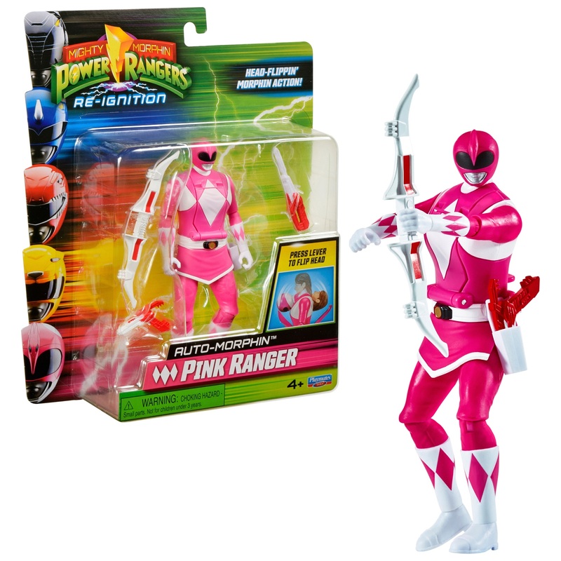 Power Rangers - Figurine Auto-Morphin Ranger Rose 15 cm