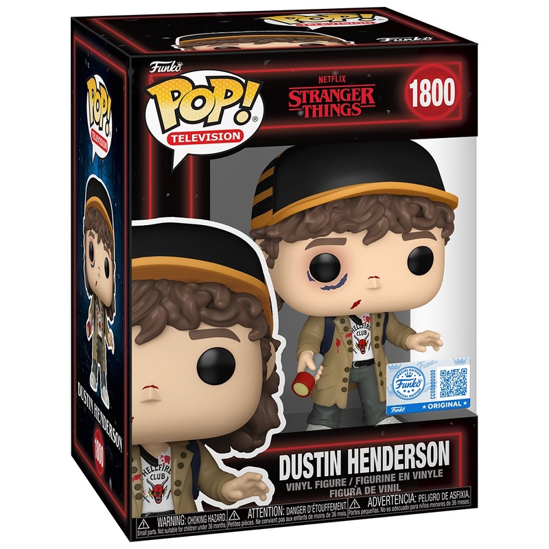Funko POP! Television 1800: Netflix Stranger Things Dustin Henderson ...