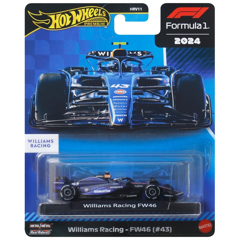 Hot Wheels Premium 2024 Formula 1 Diecast Cars Williams Racing F1