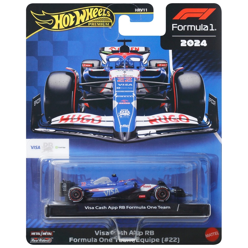2024年 ホットウィール F1 ミニカーセット Hot Wheels Premium 2024 Formula 1 Diecast Cars Visa Cash App RB F1