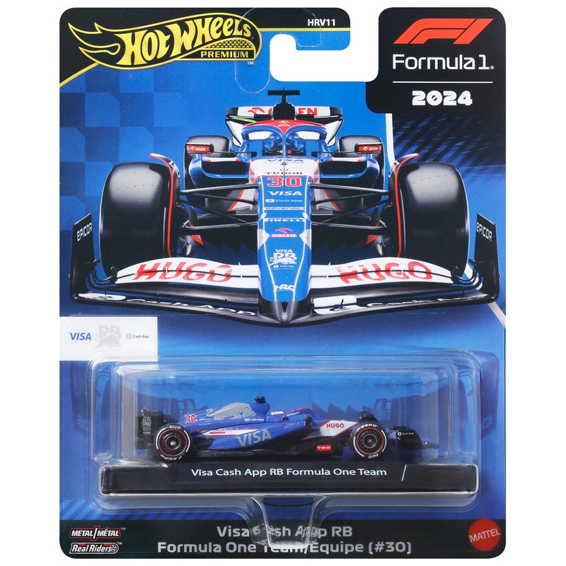 ホットウィール F1 ビザ キャッシュ App RB ペトロナス AMG 4台 Hot Wheels Premium 2024 Formula 1 Diecast Cars Visa Cash App RB F1
