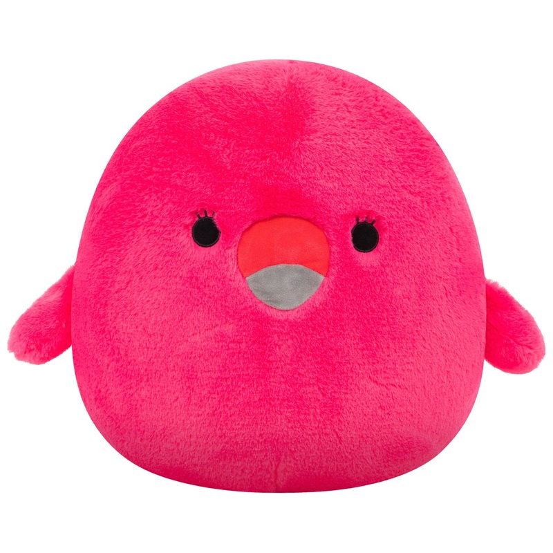 Original Squishmallows Fuzz-A-Mallows Plush Cookie the Pink Flamingo 40cm | Smyths Toys UK