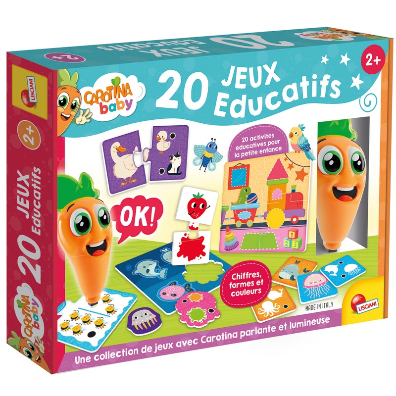 LISCIANI - Coffret 50 jeux Carotina - Jeux éducatif électronique LISCIANI - Coffret 50 jeux Carotina - Jeux éducatif électronique