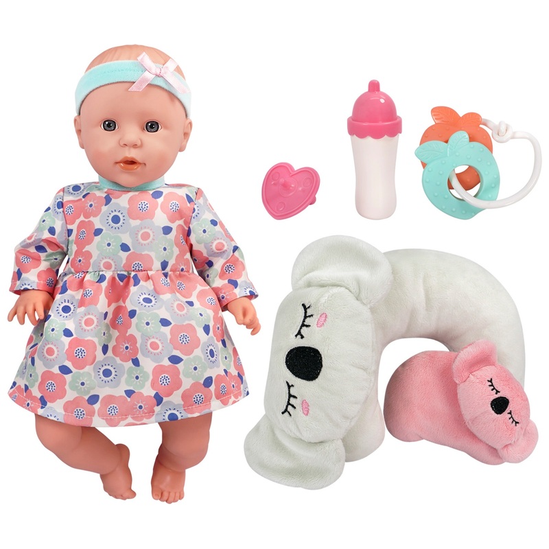 Tummy Time Baby Doll 36cm and Play Set