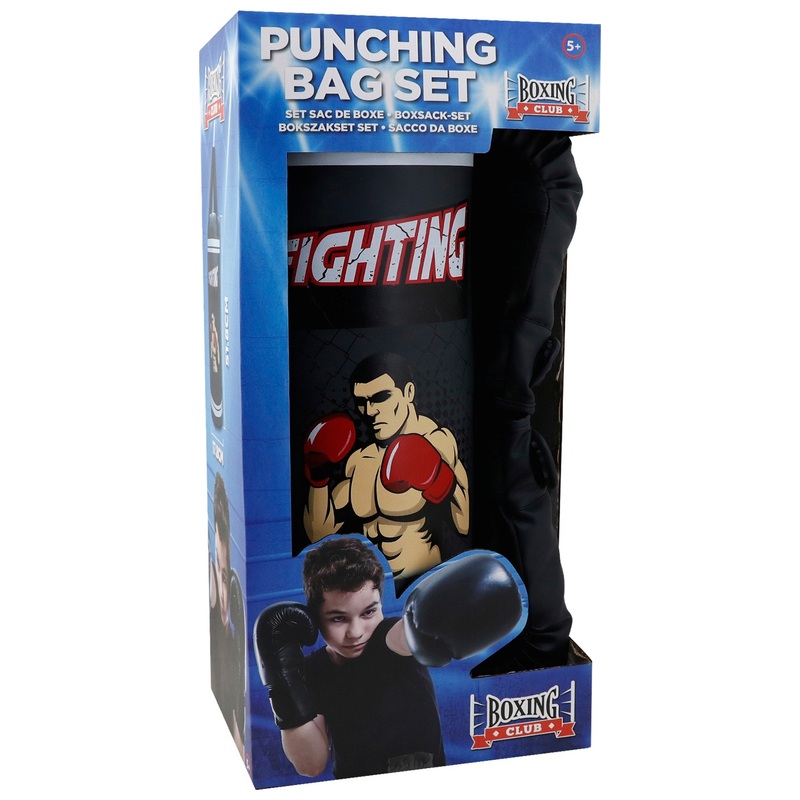 Boxing Club - Coffret Sac de Frappe avec Gants de Boxe