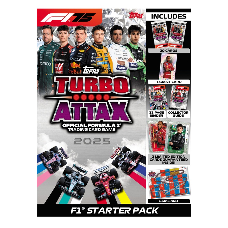 Topps Formula 1 2025 Turbo Attax Cards Starter Pack Assortment
