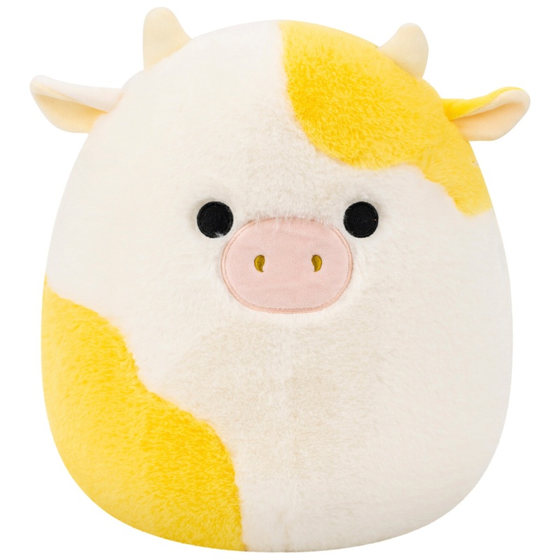 Squishmallows Fuzz-A-Mallows Kuscheltier Bodie die gelbgefleckte Kuh 30 cm