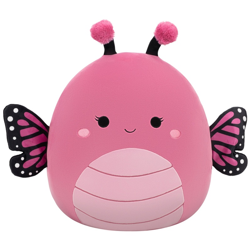 Original Squishmallows Plush Marcelina the Pink Monarch Butterfly 40cm | Smyths Toys UK