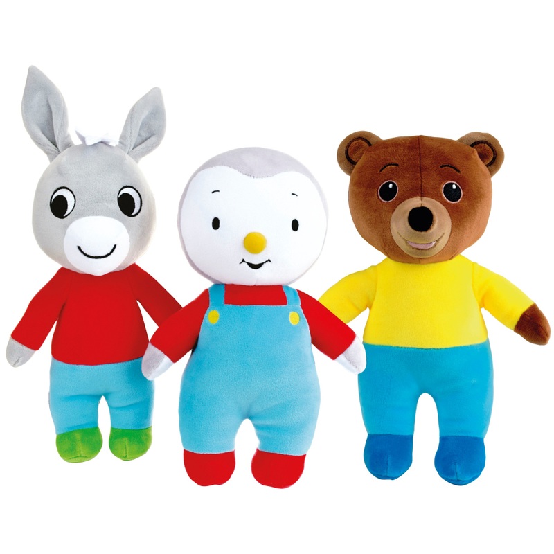 Peluche T'choupi, Trotro ou Petit Ours Brun 27 cm - Modèle Aléatoire