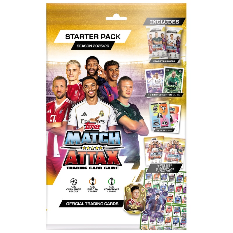 Topps Match Attax 25/26 Voetbalkaarten Starter Pack UEFA