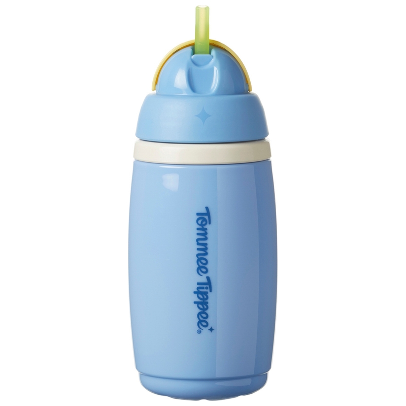 Tommee Tippee - Tasse Isotherme avec Paille 266 ml - Bleu
