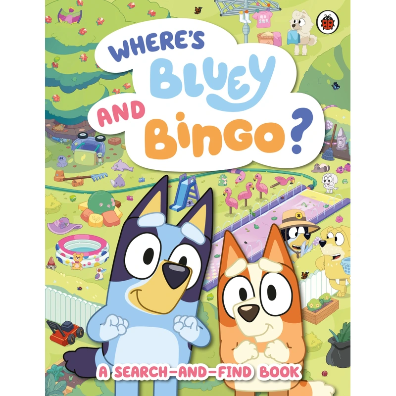Where's Bluey and Bingo search and find book cover UK