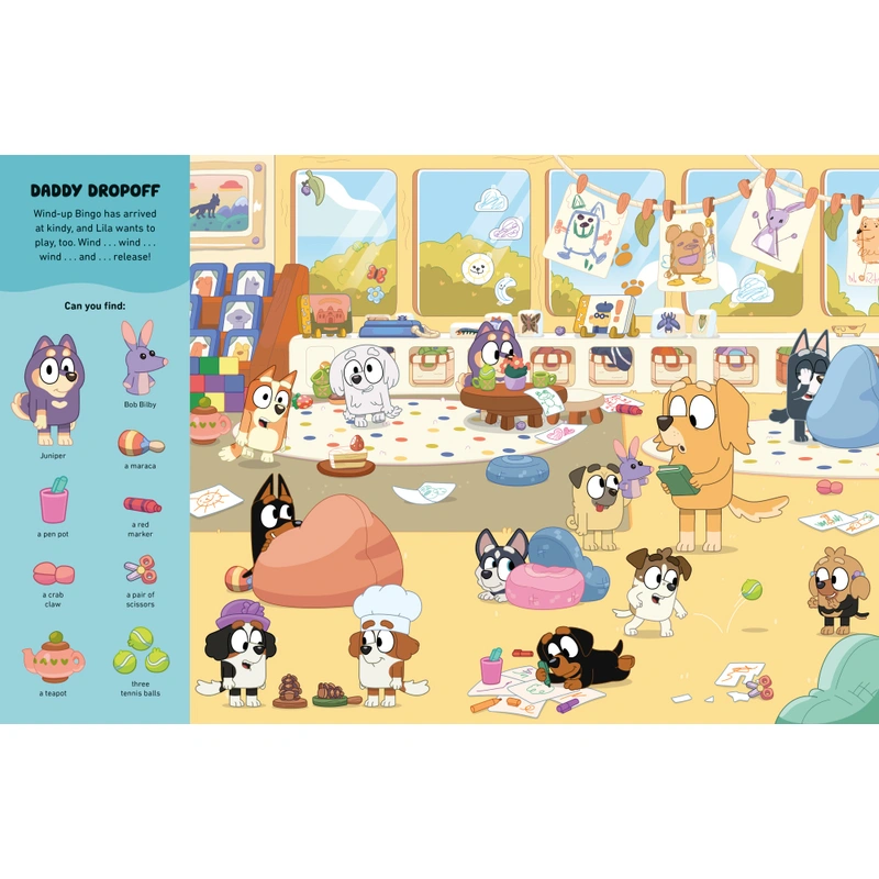 Bluey and Bingo characters illustration on book cover UK
