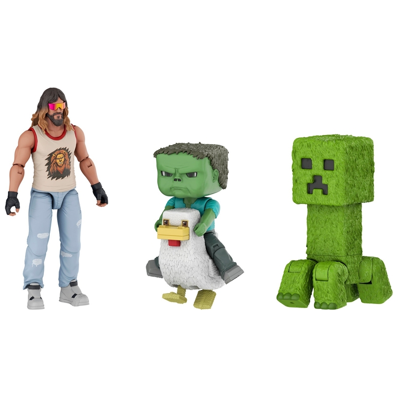 Minecraft, Le Film - Coffret 4 Figurines Affrontement au Manoir des Bois