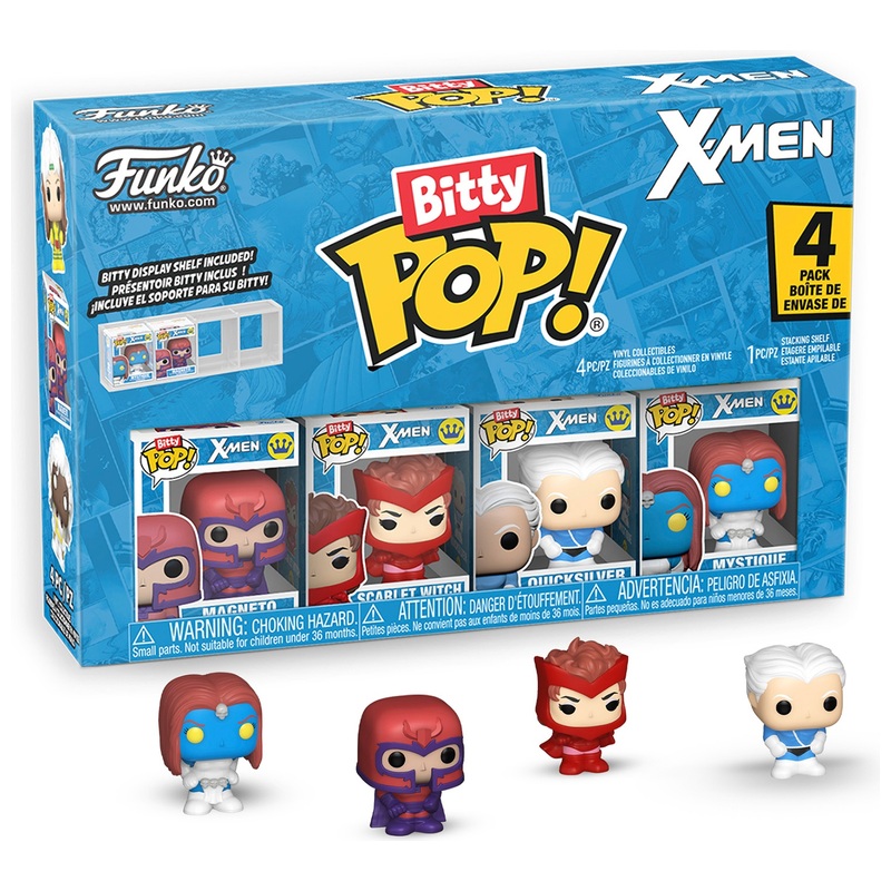 Funko Bitty POP! 4 Pack: Marvel X-Men Magneto Chase Assortment