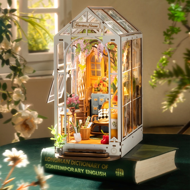 Rolife Book Nook & Wonderland Garden House 3D Puzzle with 176 Pieces