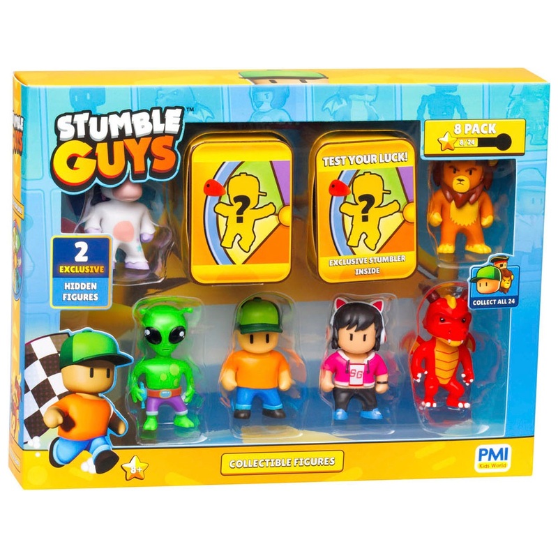 Stumble Guys - Coffret 8 Figurines - Modèle Aléatoire