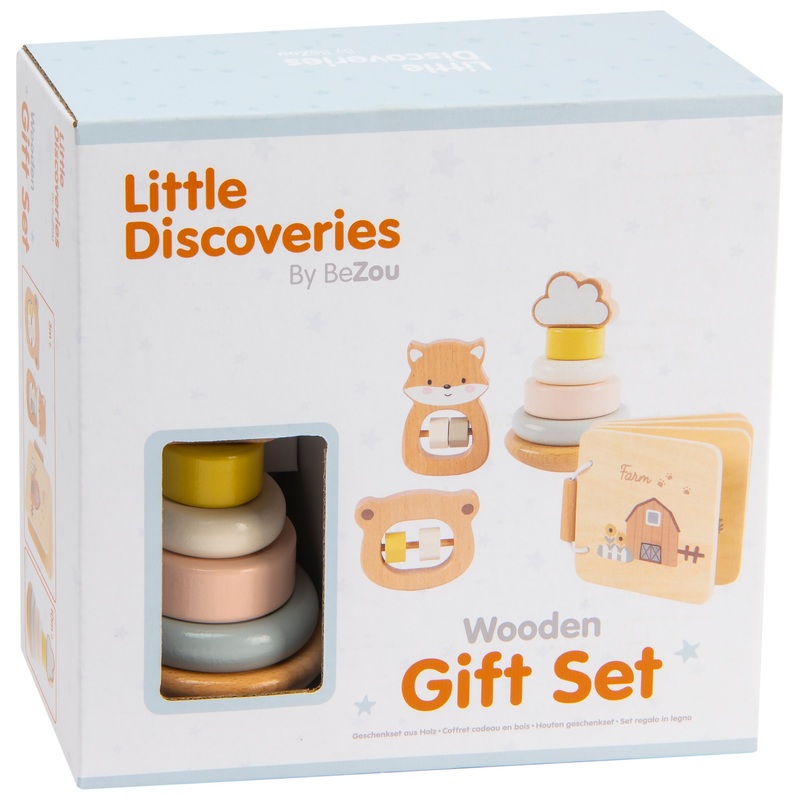 Little Discoveries by Bezou Wooden Toy Gift Set