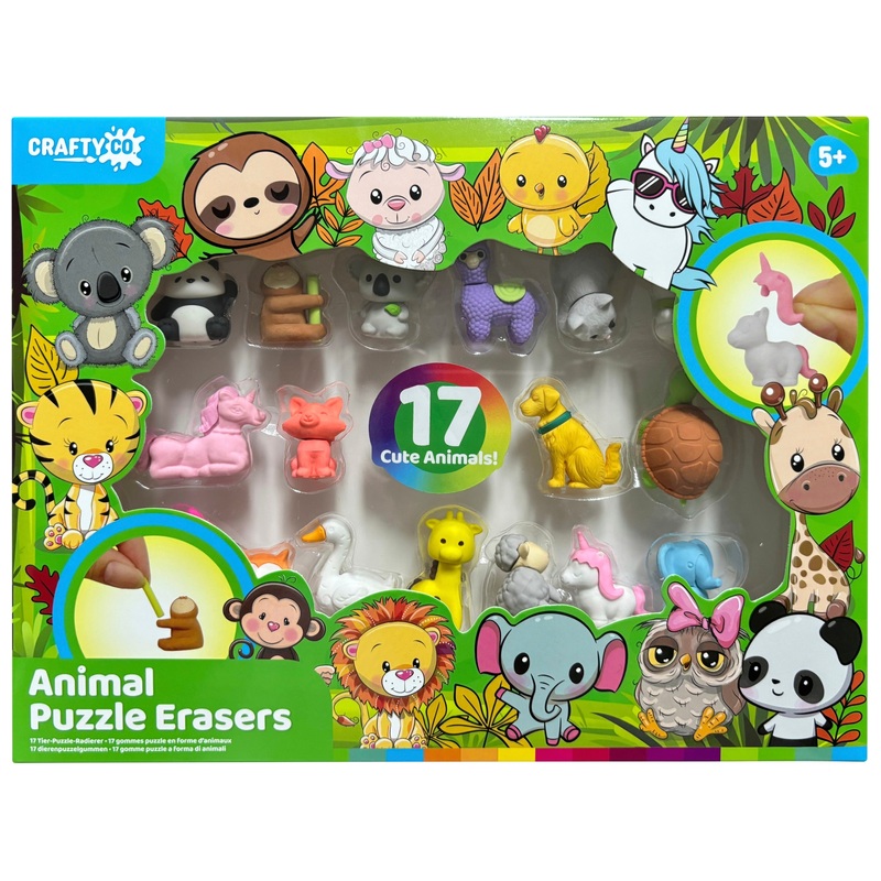 Crafty Co. Diergummen 17 Stuks