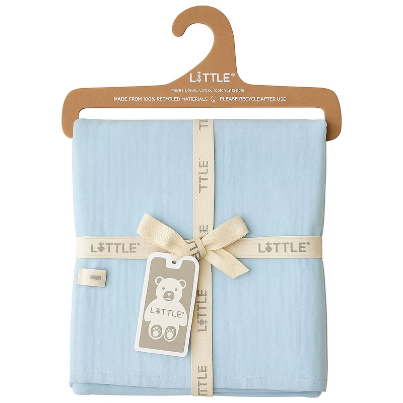 LITTLE Mousseline Deken Pastelkleuren assorti