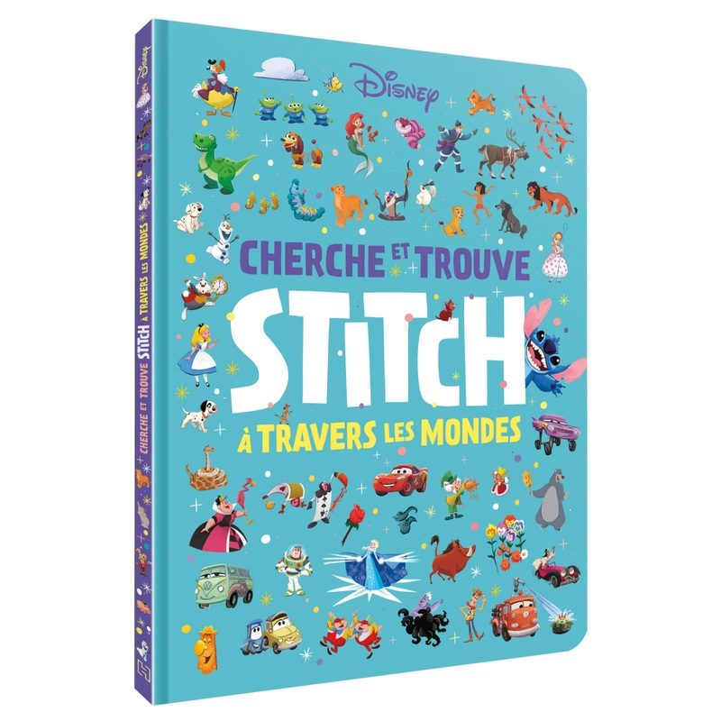 Disney Stitch - Livre Très Grand Cherche et Trouve à Travers les Mondes