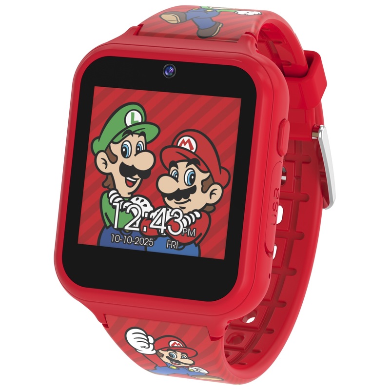 Digital Watch Smartwatch Super Mario Nintendo Super Mario Luigi - Main Image