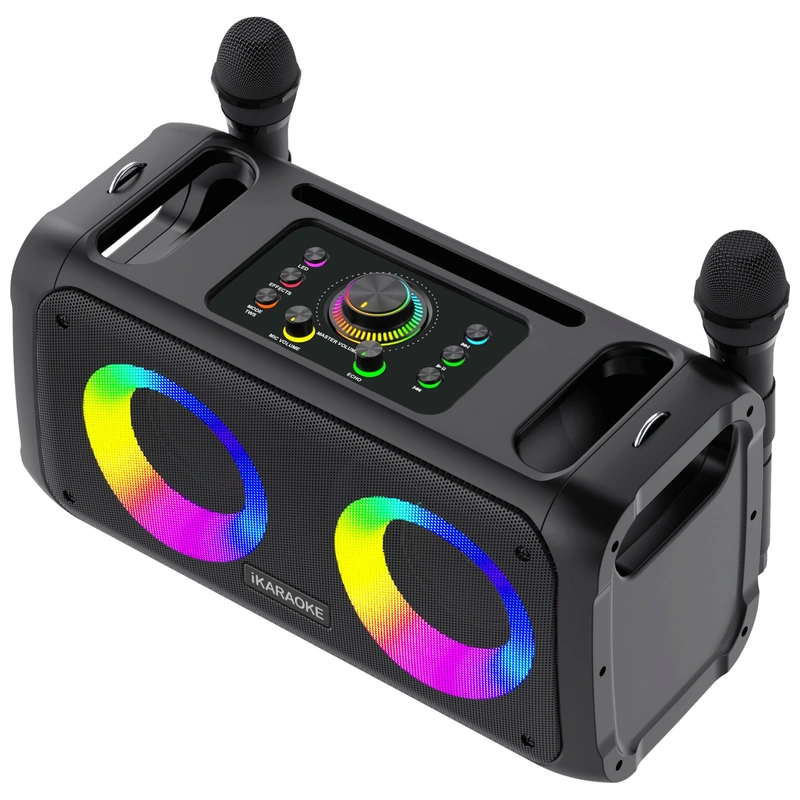 iKaraoke speaker controls and input