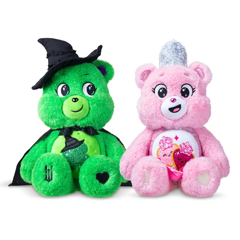 Close up of Care Bears plush fabric quality UK