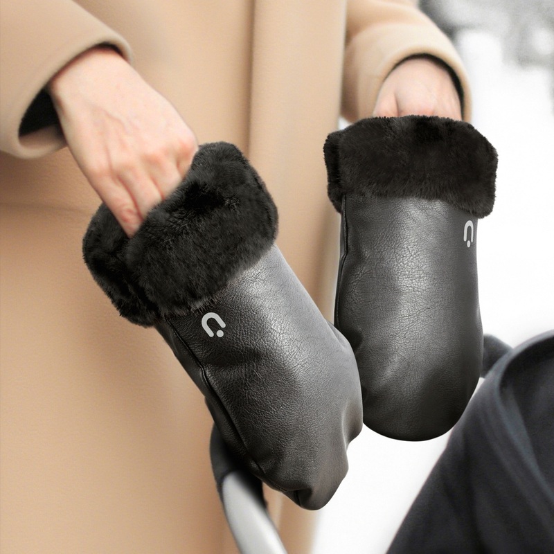 Zummi Universal Stroller Hand Warmers Black
