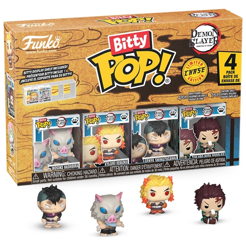 Funko Bitty POP! Figuren Demon Slayer Inosuke Hashibira Set van 4 assorti