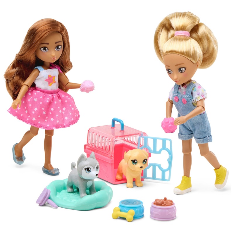 Hey Bestie - Coffret Poupées Isa et Grace et 2 Animaux