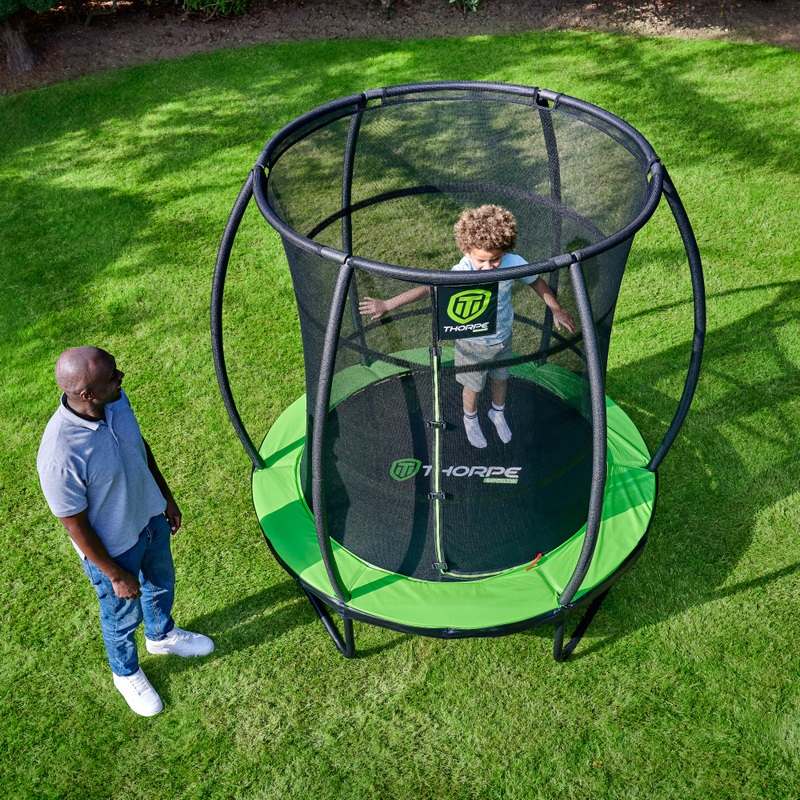 Thorpe - Trampoline d'Extérieur Rond avec Filet 1,83 m