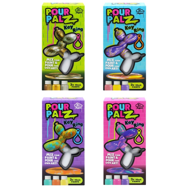 Pour Palz - DIY Peinture Chien Ballon Porte-Clés - Modèle Aléatoire