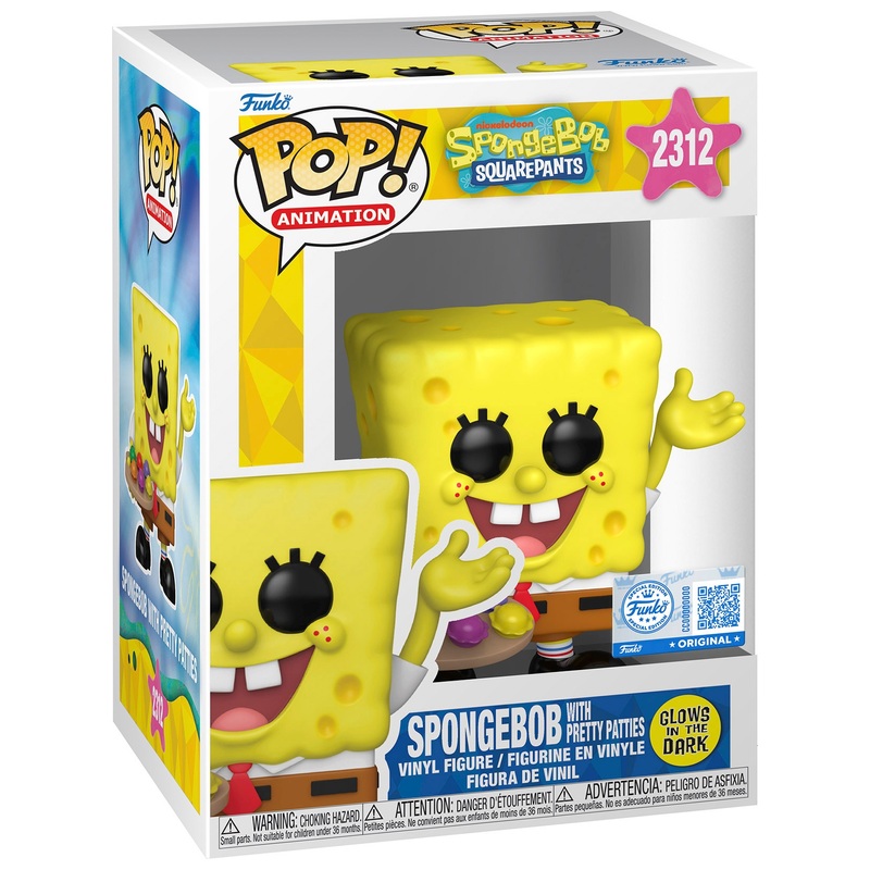Funko POP! Animation 2312: SpongeBob SquarePants With Pretty Patties (Glow-In-The-Dark)