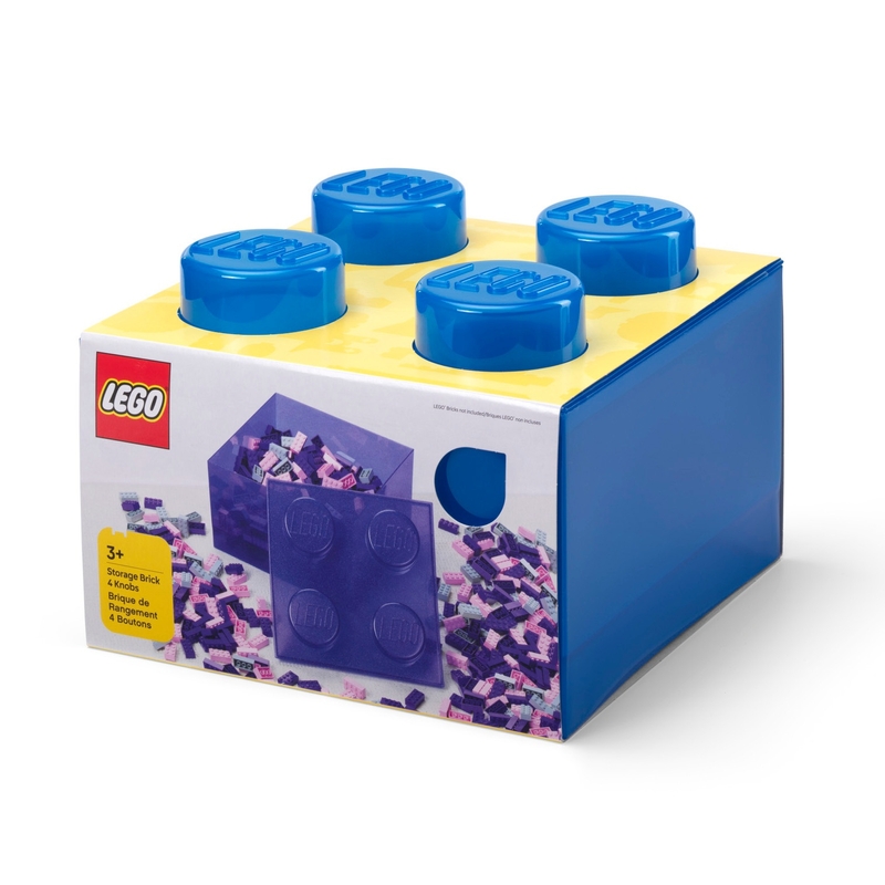LEGO Grote Opbergdoos Transparant blauw