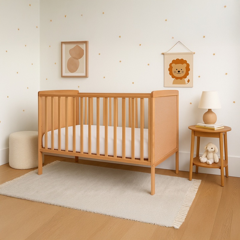 Baby Elegance Elle Cot Rattan