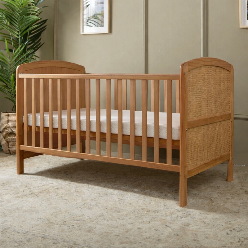 Baby Elegance Heuston Cot Bed Rattan