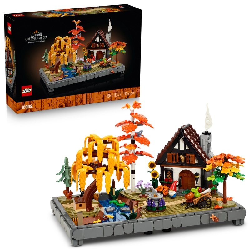 LEGO Icons 11372 Autumn Cottage Garden Set for Adults