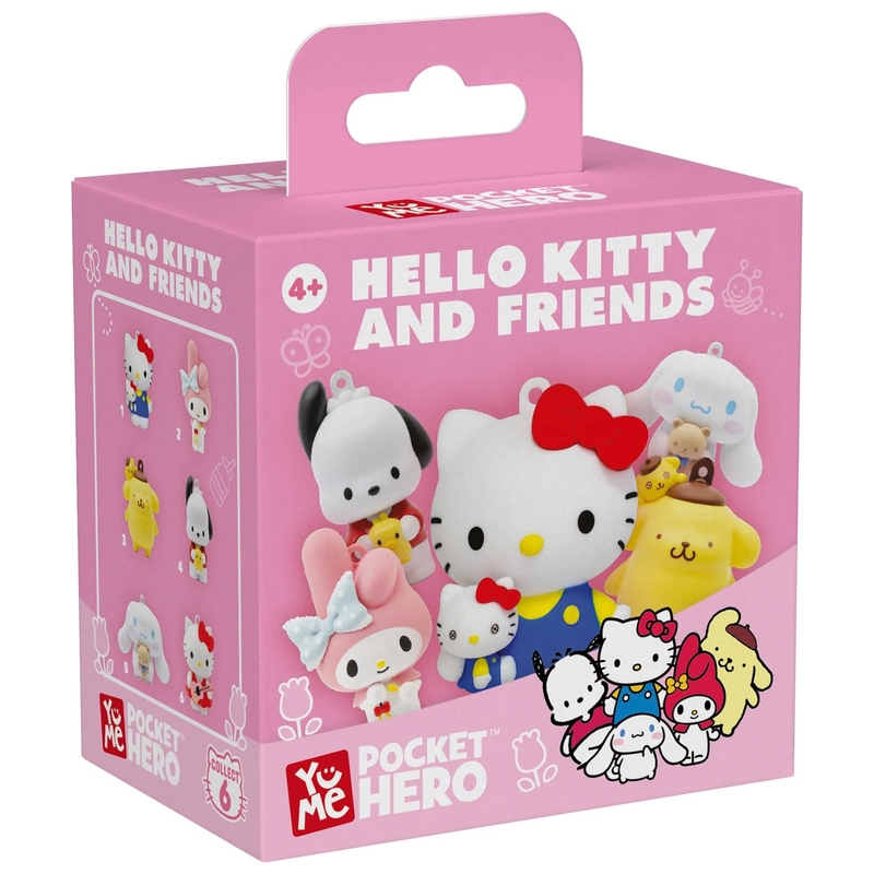 Hello Kitty and Friends Pocket Hero Sleutelhanger assorti