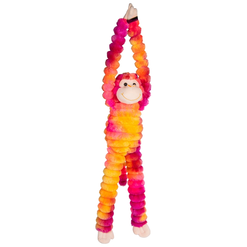 Peluche Singe 75 cm - Tie-Dye Orange