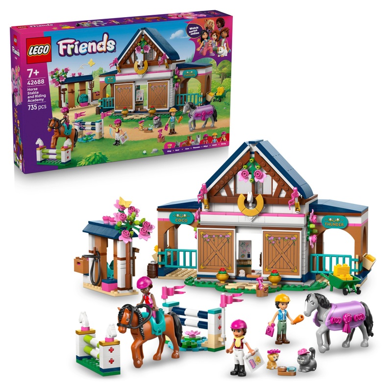 LEGO Friends 42688 Paardenstal en Rijschool Set